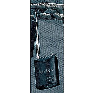 Master Lock Black Lockout Padlock, Alike Key Type, Aluminum Body Material