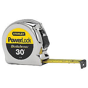 Stanley 30 ft. Steel SAE Tape Measure, Black/Yellow