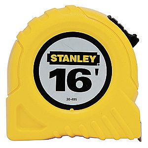 Stanley 16 ft. Steel SAE Tape Measure, Yellow