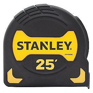 Stanley 25 ft. Steel SAE Tape Measure, Yellow/Black