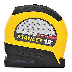 Stanley 12 ft. Steel SAE Tape Measure, Black/Yellow
