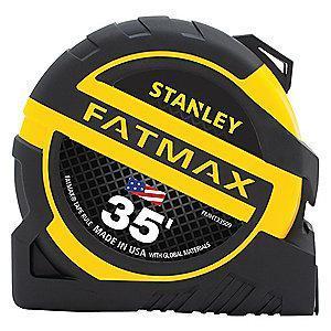 Stanley 35 ft. Steel SAE Tape Measure, Yellow/Black