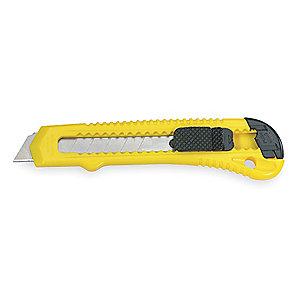 Stanley 18mm Snap-Off Utility Knife,6" Overall Length