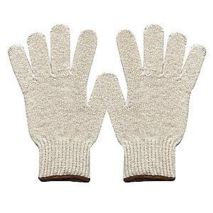 Condor Natural Knit Gloves, Polyester/Cotton, Size S, 7 Gauge