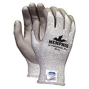 MCR Cut Resistant Gloves, Cut Level A3 Lining, Gray/Salt and Pepper, M