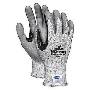 MCR Cut Resistant Gloves, Cut Level A2 Lining, Gray/Salt and Pepper, L