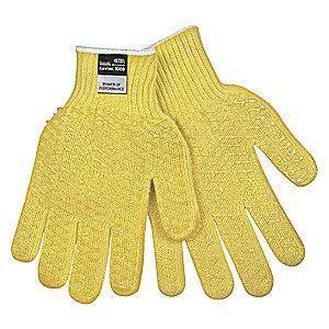 MCR Cut Resistant Gloves, Cut Level A3 Lining, Gray/Salt and Pepper, XS