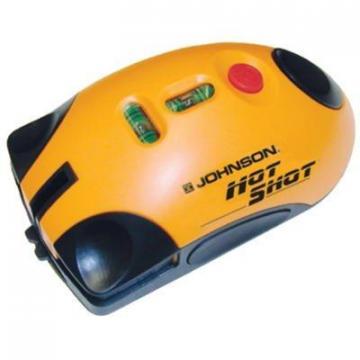 Johnson Mouse Laser Level, With Reusable Adhesive Strip & Batts.