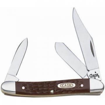 Case Stockman Pocket Knife, Stainless Steel/Brown, 3-3/8"