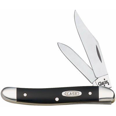 Case Medium Jack Pocket Knife, Stainless Steel/Black, 3-3/8"