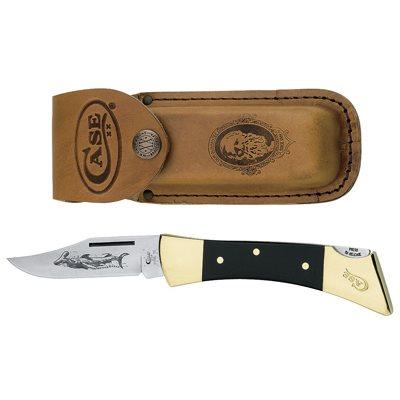 Case Hammerhead Lockback Pocket Knife, with Leather Sheath, 5"