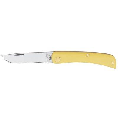 Case Sod Buster Jr. Pocket Knife, Yellow/Chrome Vanadium Skinner Blade, 3-5/8"