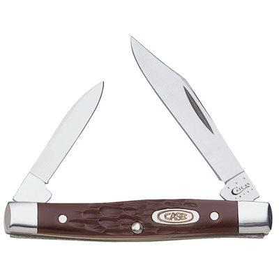 Case Small Pen Pocket Knife, Stainless Steel/Brown, 2-5/8"