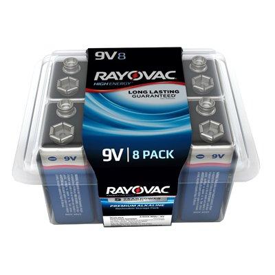 Rayovac 8-Pack 9V Maximum Alkaline Pro Pack Batteries