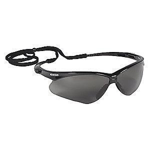 Jackson Safety V30 Nemesis Anti-Fog Scratch-Resistant Safety Glasses, Smoke