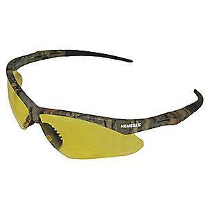 Jackson Safety V30 Nemesis Anti-Fog Scratch-Resistant Safety Glasses, Amber