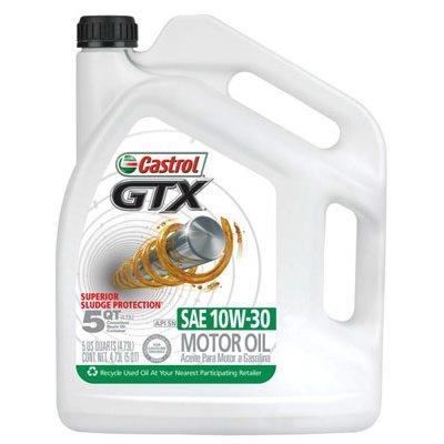Castrol GTX Motor Oil, 10W30, 5.1-Qts.