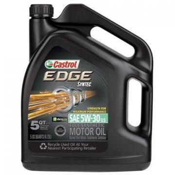 BP Castrol Edge Motor Oil, 5W30, 5.1-Qts.