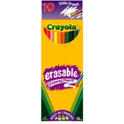 Crayola 10-Count Erasable Colored Pencils