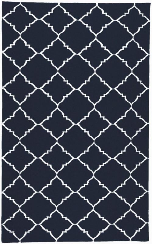 Artistic Weavers Pelotas Dark Blue Wool Flatweave 5' x 8' Area Rug