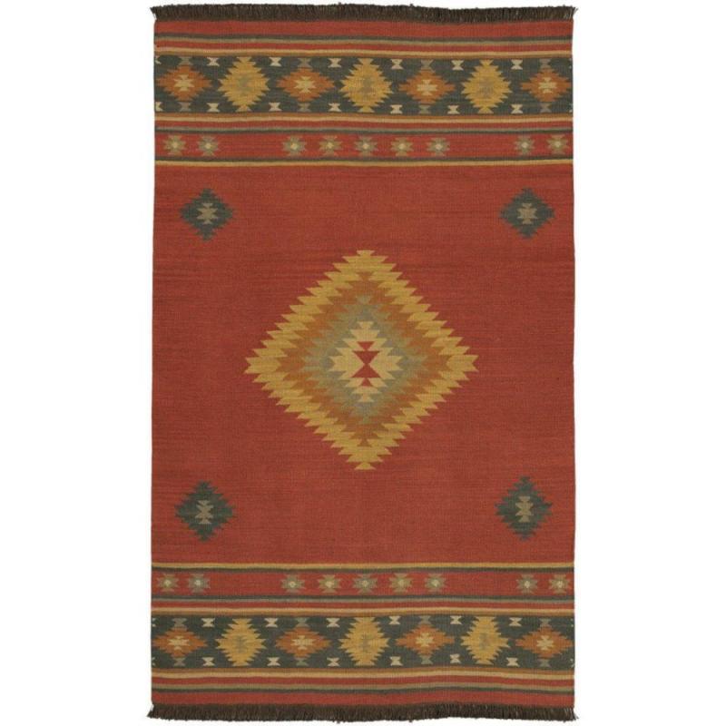 Artistic Weavers Vagney Red Clay Wool Area Rug - 3' 6" x 5' 6"