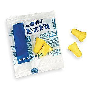 3M 28dB Disposable Bell-Shape Ear Plugs; Uncorded, Yellow, S