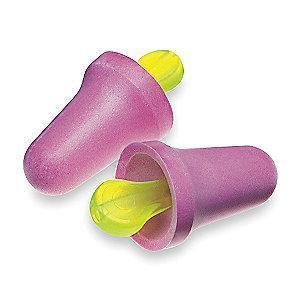 3M 29dB Disposable Tapered-Shape Ear Plugs; Uncorded, Purple, Universal