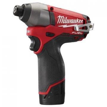 Milwaukee M12 Fuel Lithium-Ion 1/4-In. Hex Impact Driver Kit, 12-Volts