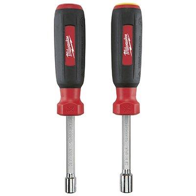 Milwaukee SAE Nut Driver Set, Hollow Core, Magnetic, 2-Pc.