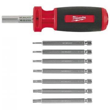 Milwaukee 10-In-1 Torx Key Driver, 3.5-In. Power Groove Bits