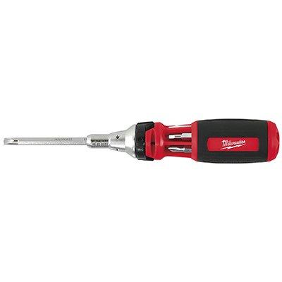 Milwaukee 10-In-1 Ratcheting Multi-Bit Driver, 3.5-In. Power Groove Bits