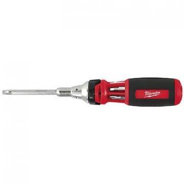 Milwaukee 10-In-1 Ratcheting Multi-Bit Driver, 3.5-In. Power Groove Bits