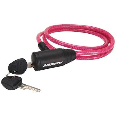 Huffy Bicycle Lock, Cable, Pink Translucent
