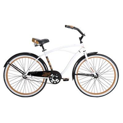 Huffy Good Vibration Cruiser Bicycle, Men's, Gloss White, 26-In.