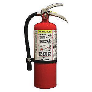 Kidde Dry Chemical Fire Extinguisher, 5 lb, 12 to 14 sec. Discharge Time