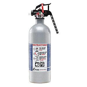 Kidde Dry Chemical Fire Extinguisher, 2 lb, 8 to 12 sec. Discharge Time