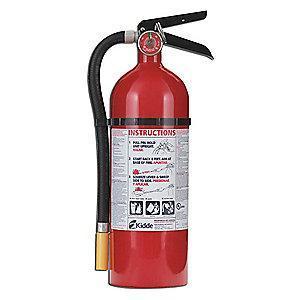 Kidde Dry Chemical Fire Extinguisher, 5 lb, 13 to 15 sec. Discharge Time