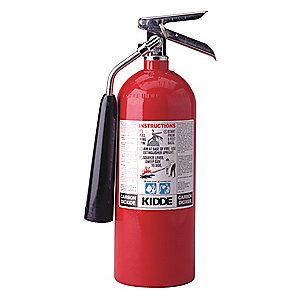 Kidde Carbon Dioxide Fire Extinguisher, 5 lb, 7 to 9 sec. Discharge Time