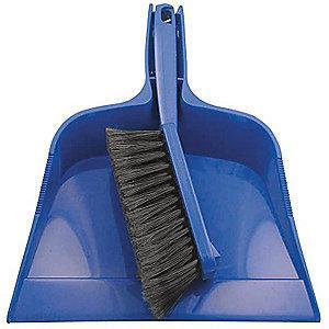 Tough Guy Dust Pan and Brush Set, Overall Width 10"