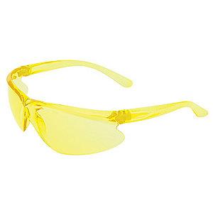 Honeywell A400 Scratch-Resistant Safety Glasses, Amber Lens Color
