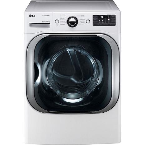 LG 9.0 cu. ft. Mega Capacity Electric Dryer with Steam Technology – White