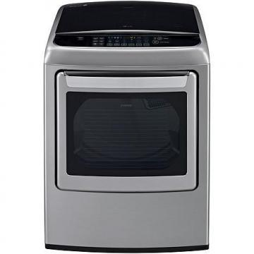 LG 7.3 Cu. Ft. Front-Control Electric Steam Dryer - Graphite Steel