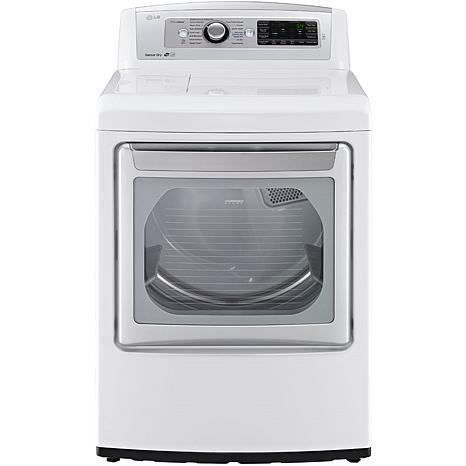 LG 7.3 Cu. Ft. Ultra-Large High-Efficiency Gas Steam Dryer - White
