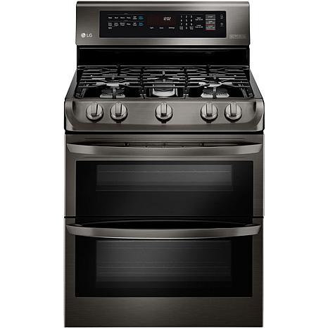 LG 6.9 Cu. Ft. Freestanding Gas Double Oven with Griddle Plate