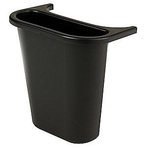 Rubbermaid 1 gal. Black Recycling Saddle, Open Top