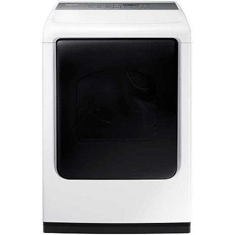 Samsung 7.4 cu. ft. Top-Load Electric Dryer with Multi-Steam Technology - White