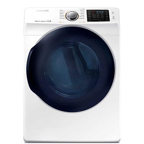 Samsung 6200 7.5 Cu. Ft. Front-Load Electric Dryer with Multi Steam - White