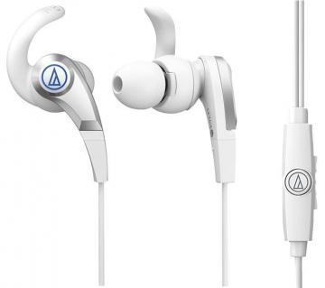 Audio-Technica SonicFuel In-Ear Headphones with Inline Mic & Control - White