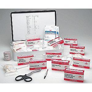 AbilityOne First Aid Kit, Steel Case, General Use, 25 People Served