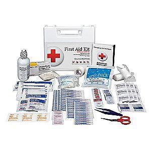 American First Aid Kit, Plastic Case, Workplace, 25 People Served